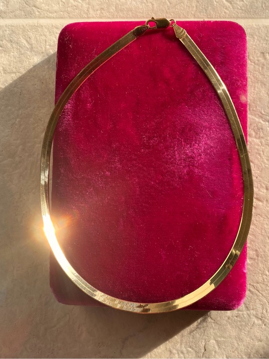 Jewelry - Gold Herringbone Necklace - Women Jewelry
